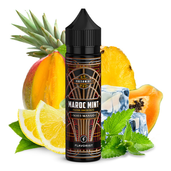 Maroc Mint - Maui Mango 15ml Aroma - inkl. 60ml Flasche - Flavorist