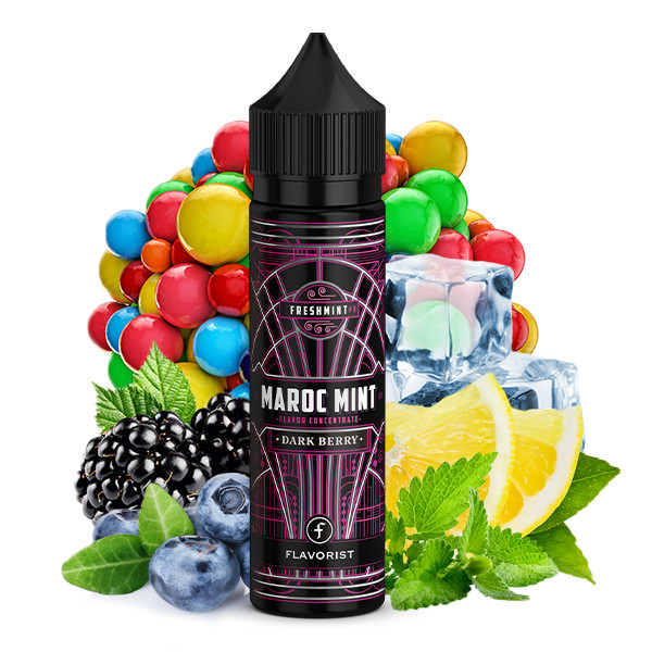 Maroc Mint - Dark Berry15ml Aroma - inkl. 60ml Flasche - Flavorist