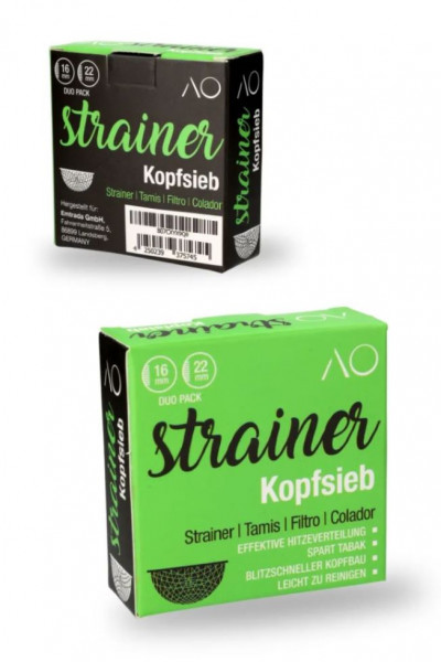 AO - STRAINER KOPFSIEB DUO-PACK (16+22mm)